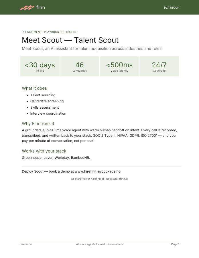 Talent Scout — Scout (playbook)